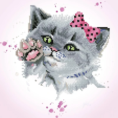 Diamond Dotz® Eye Spy Kitty Diamond Painting Artwork Kit
