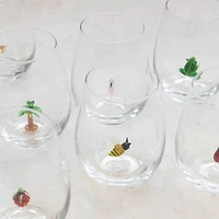 Hello Honey® 4.75" Round Stemless Wine Glass Set
