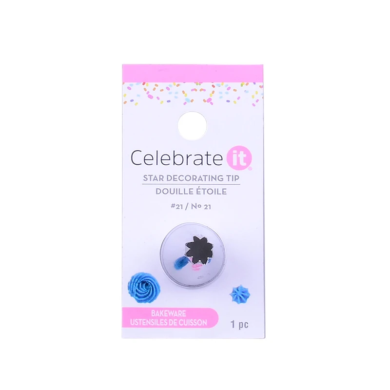 24 Pack: #21 Open Star Decorating Tip by Celebrate It™