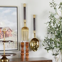 Gold Coastal Wall Decor, Set of 2 2", 22"