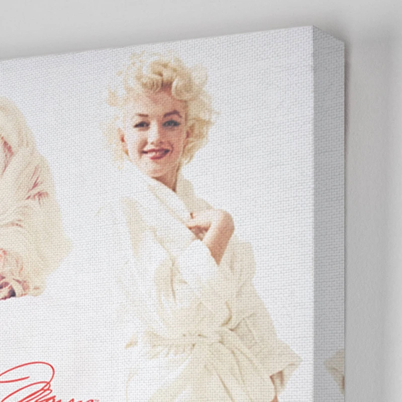 Marilyn Monroe in White Robe Canvas Wall Art