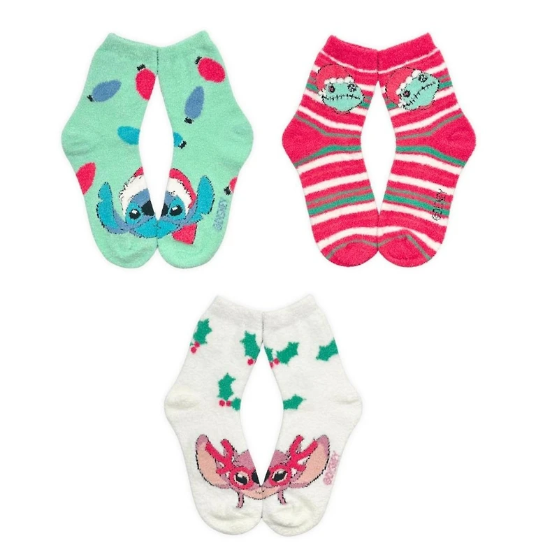 Disney® Stitch 3 Pack Cozy Crew Socks in Greeting Card Box