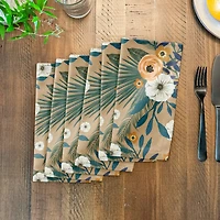 Tropical Floral Cotton Twill Napkin
