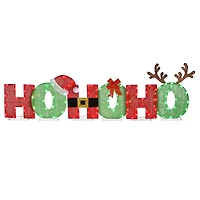 7.5ft. LED Red & Green Ho Ho Ho Decoration