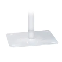 4ft. Pre-Lit White Artificial Alpine Pencil Tree, Clear Lights