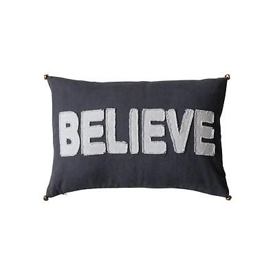 Hello Honey® 24" Believe Cotton Lumbar Pillow
