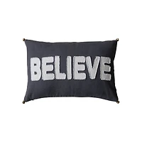 Hello Honey® 24" Believe Cotton Lumbar Pillow