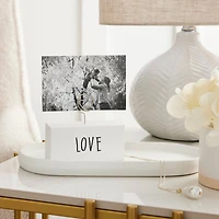 White Love Block Clip Frame by Studio Décor®
