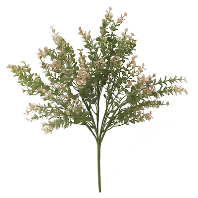 17" Pink Cream & Green Eucalyptus Leaf Bush by Ashland®