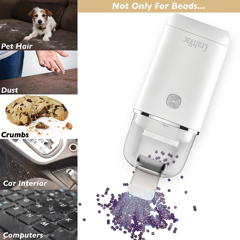 The Beadsmith® BASIC elements™ CraftVac™ Rechargeable Mini Vacuum