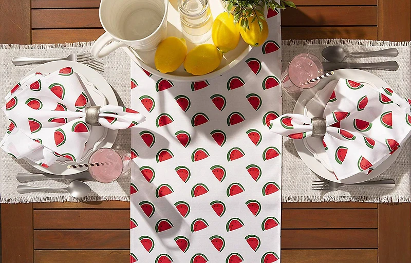 DII® 108" Watermelon Print Outdoor Table Runner