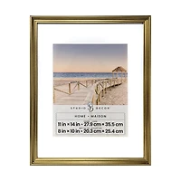 Home 8" x 10" Gold Beatrice Frame with Mat by Studio Décor®