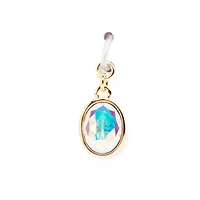 14K Gold Plated AB Austrian Crystal Oval Charm by Bead Landing™