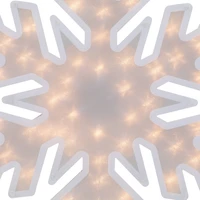20" Lighted Snowflake Christmas Window Silhouette Décor