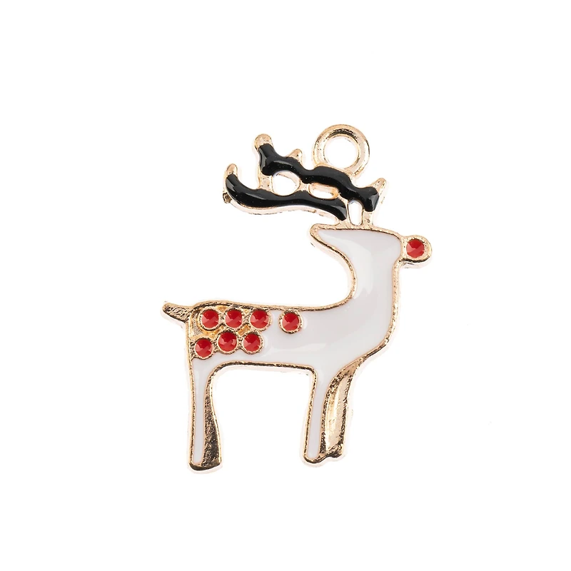 John Bead Sweet & Petite Reindeer Holiday Charms, 8ct.