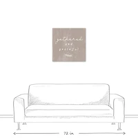 Gathered And Grateful 24" x 24" Canvas Wall Art
