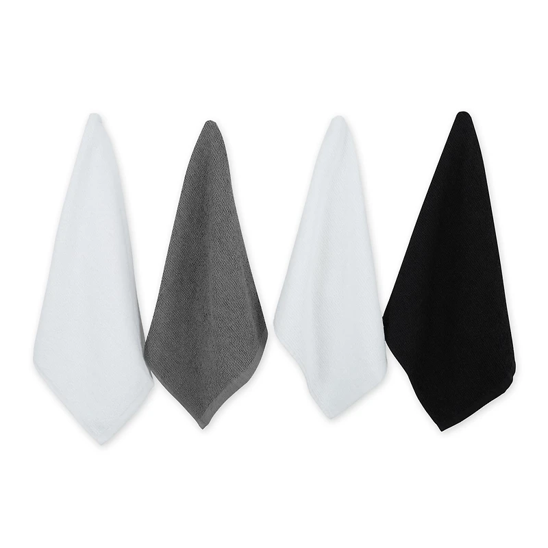 DII® Assorted Darks Barmop Dishtowel (Set of 4)