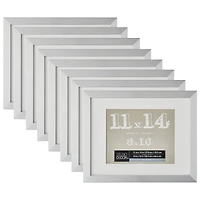 8 Pack: Silver Frame with Mat