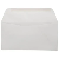JAM Paper White #16 Commercial Envelopes with Wallet Flap