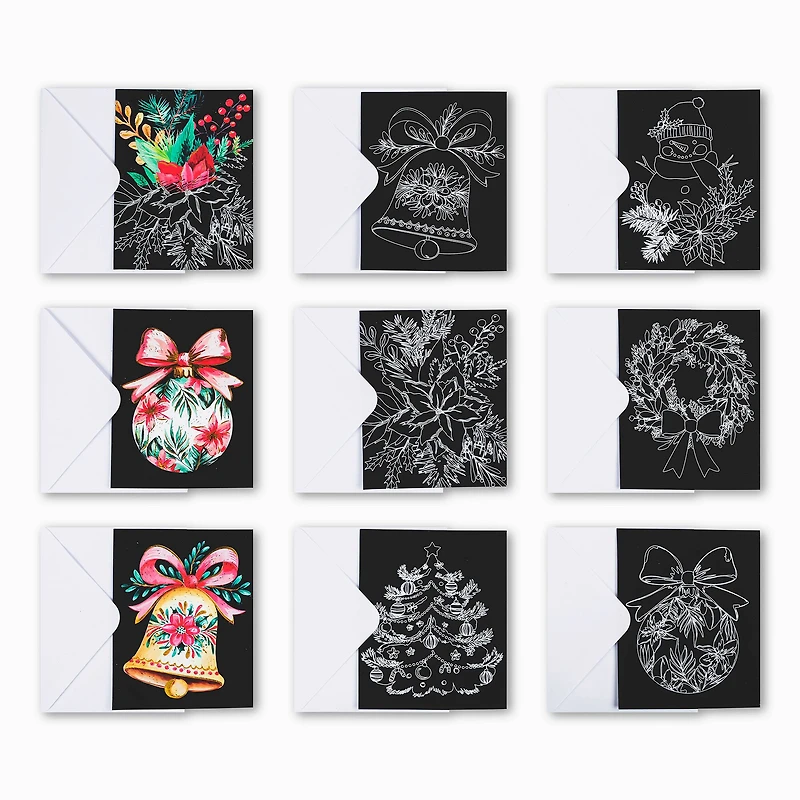 Brea Reese™ Holiday  Floral Scratch Art Card Kit
