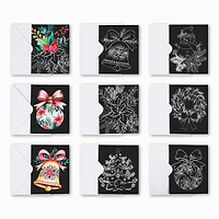 Brea Reese™ Holiday  Floral Scratch Art Card Kit