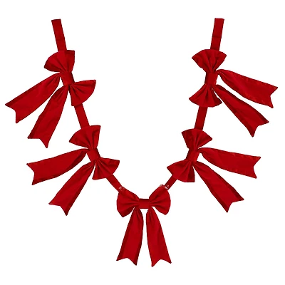 6ft. Red Bow Garland by Ashland®