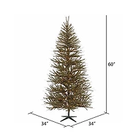 5ft. Pre-Lit Vienna Twig Artificial Christmas Tree, Warm White LED Lights