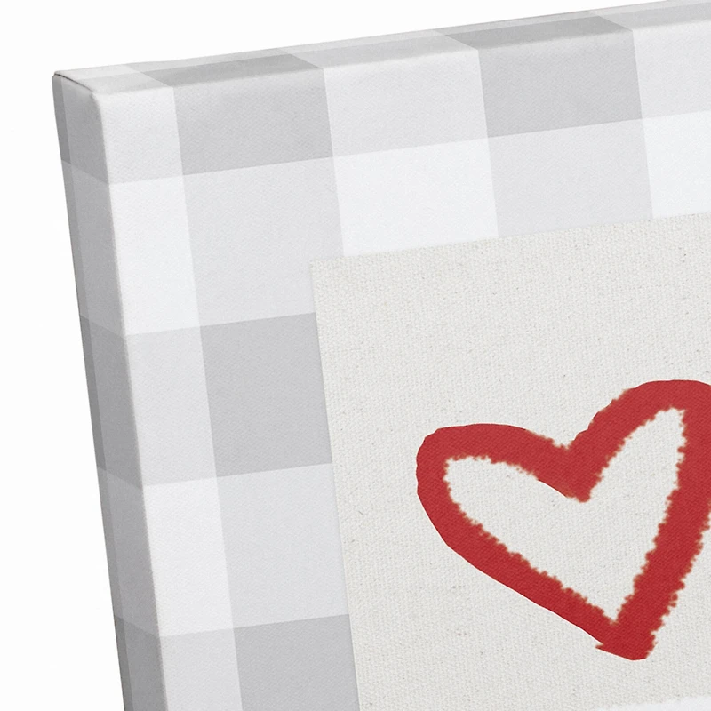 Tic Tac Toe Love Canvas Wall Art