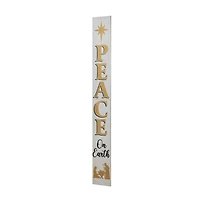Glitzhome® 60'' PEACE Nativity Wooden Porch Sign