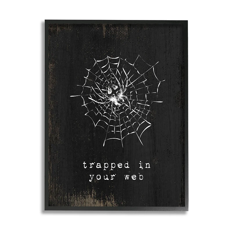 Stupell Industries Trapped In Your Web Spider Framed Giclee Art