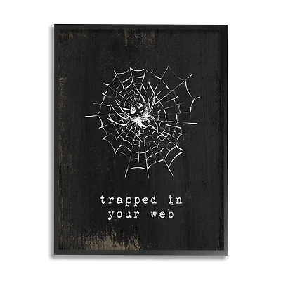 Stupell Industries Trapped In Your Web Spider Framed Giclee Art