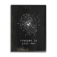 Stupell Industries Trapped In Your Web Spider Framed Giclee Art