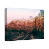 Dark Canyon Road 20" x 16" Canvas Wall Art