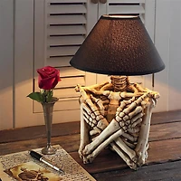 Design Toscano 14.5" Rest in Pieces Gothic Skeleton Table Lamp