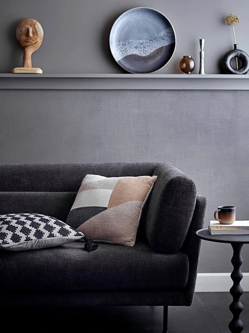 Hello Honey® 14" Hand-Carved Teak Wood Face Resting on Hand Figurine