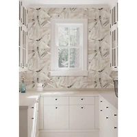 NuWallpaper Egypt Sherrod Neutral Bali Bamboo Peel & Stick Wallpaper