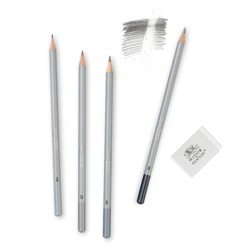 Winsor & Newton™ Studio Collection™ Graphite Pencil Set & Eraser