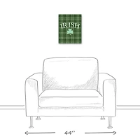 Irish Clover Green 11" x 14" Canvas Wall Art