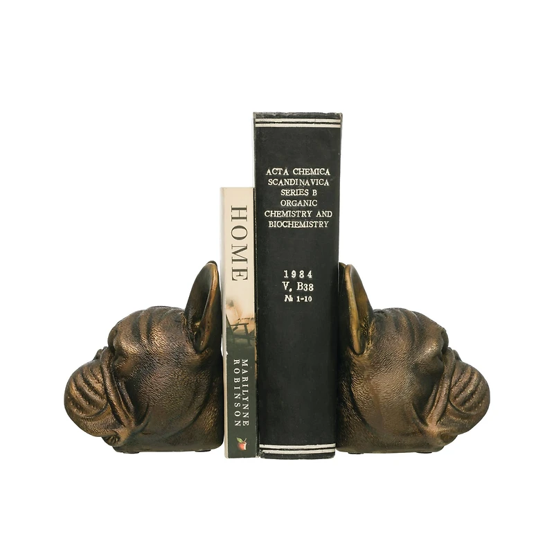 Hello Honey® 5.5" Antique Bronze Dog Bookend Set