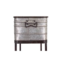 Hello Honey® 34" Metal Bucket & Planter on Stand with Casters
