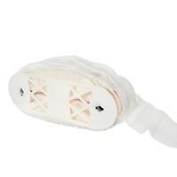 2.5" White Sheer Pleat with Rhinestone Trim by Celebrate It®