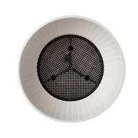 Glitzhome® 30" Solar Lighted White Plastic Hanging Planter