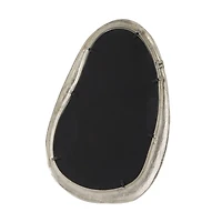 Silver Contemporary Wall Mirror, 23" x 2" x 35"