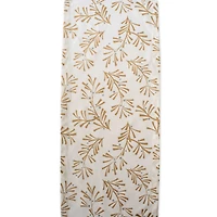 DII® 108" Metallic Holly Leaves Table Runner