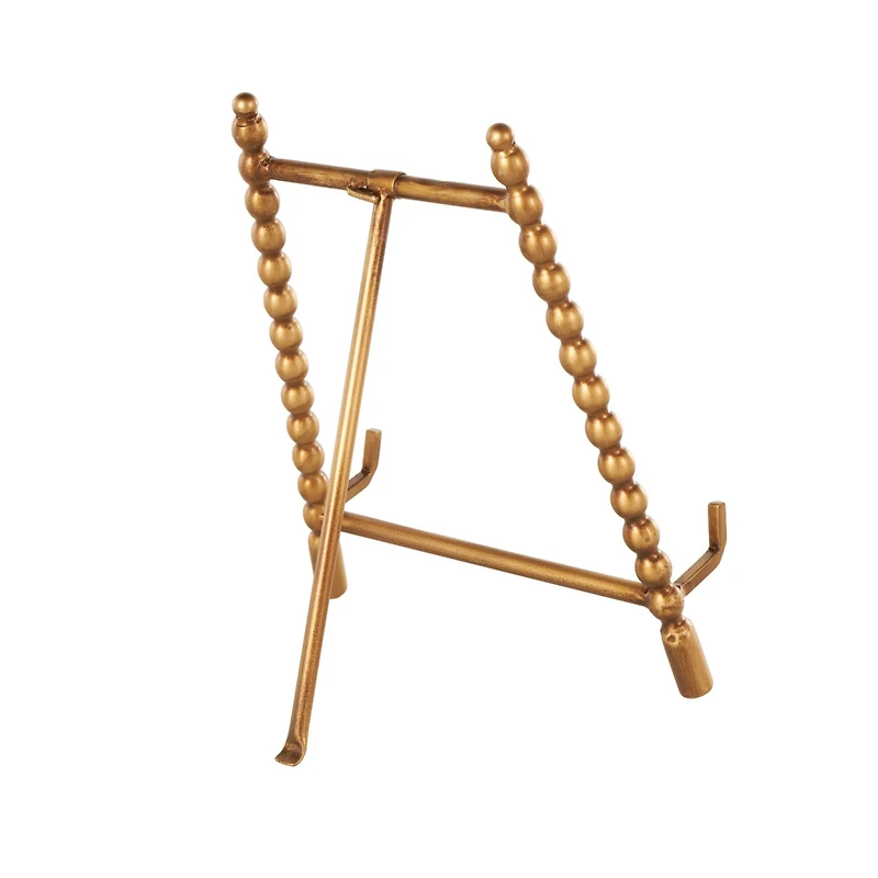 9" x 11" Gold Metal Abstract Wide Display Easel