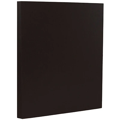 JAM Paper Matte Black Linen 8.5" x 11" 80lb. Cardstock, 250 Sheets
