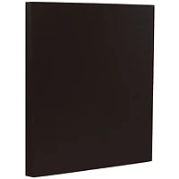 JAM Paper Matte Black Linen 8.5" x 11" 80lb. Cardstock, 250 Sheets