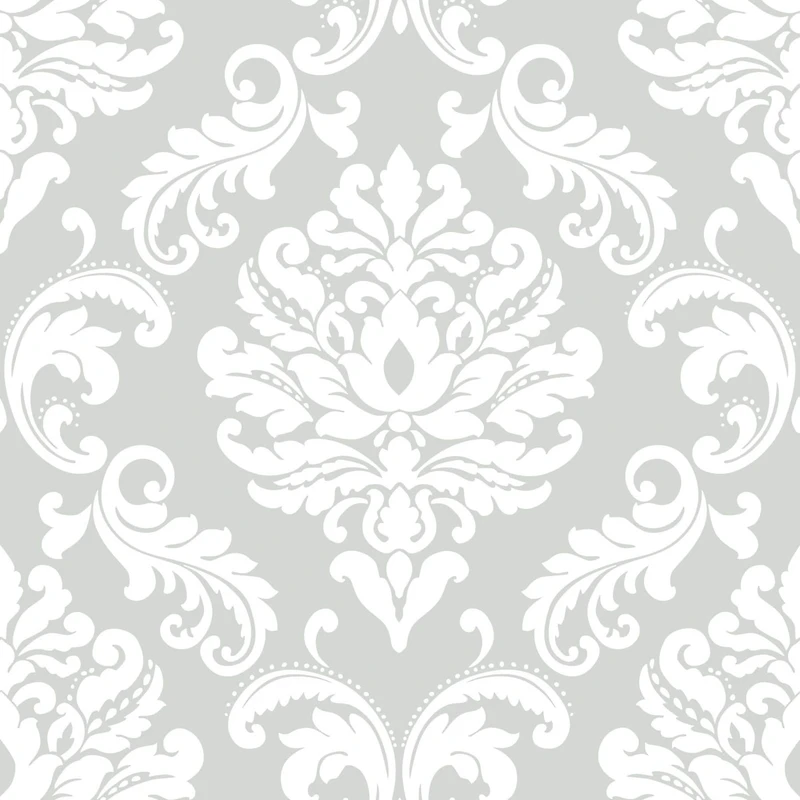 NuWallpaper Ariel Gray Peel & Stick Wallpaper