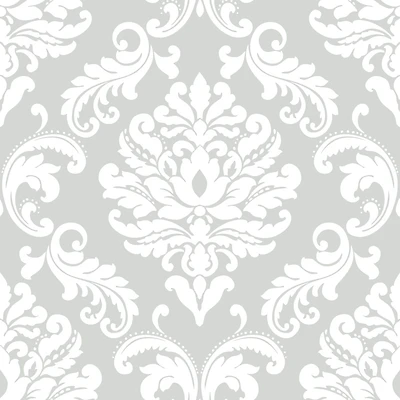 NuWallpaper Ariel Gray Peel & Stick Wallpaper