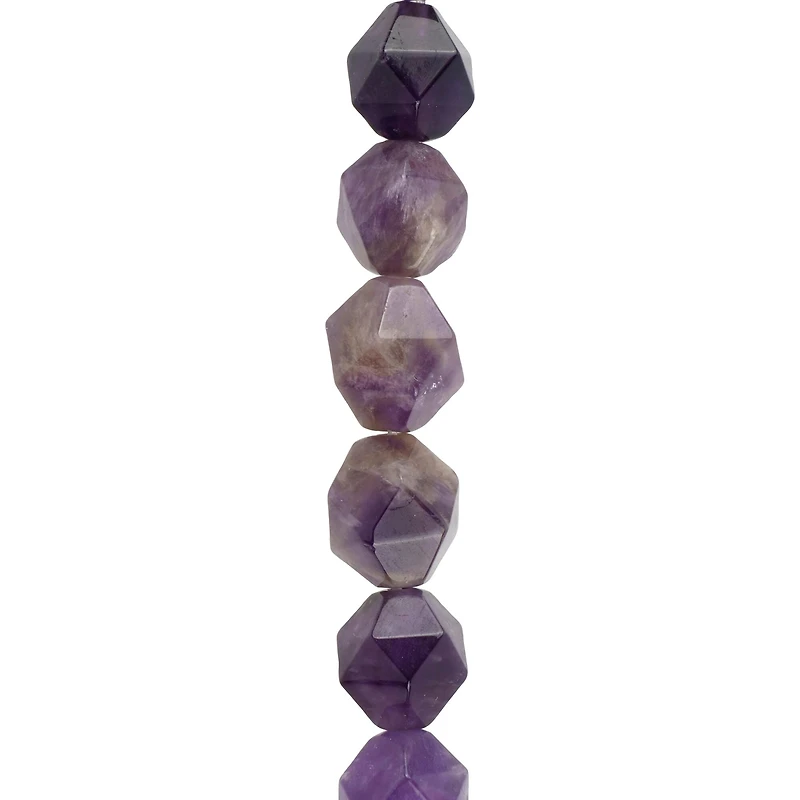 Amethyst Faceted Star Cut Beads, 10mm by Bead Landing™